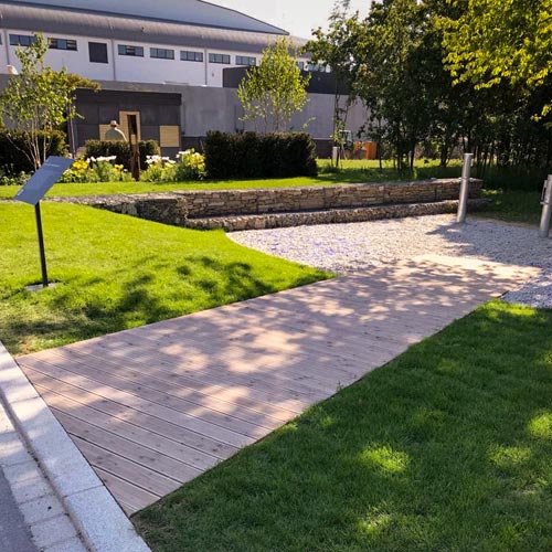 Gartenweg aus Douglasienholz LGS Würzburg